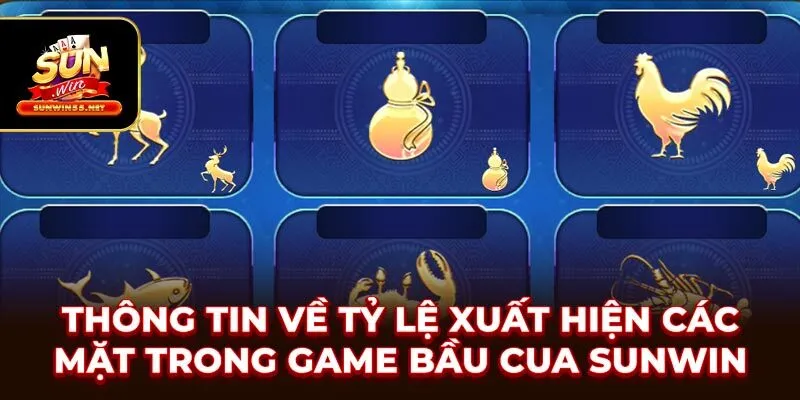 Thông tin về tỷ lệ xuất hiện các mặt trong game Bầu Cua SUNWIN